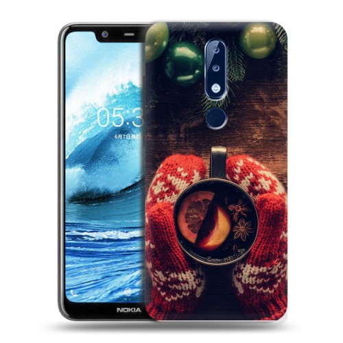 Дизайнерский силиконовый чехол для Nokia 5.1 Plus Happy 2020