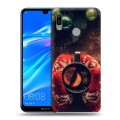 Дизайнерский пластиковый чехол для Huawei Y6 (2019) Happy 2020