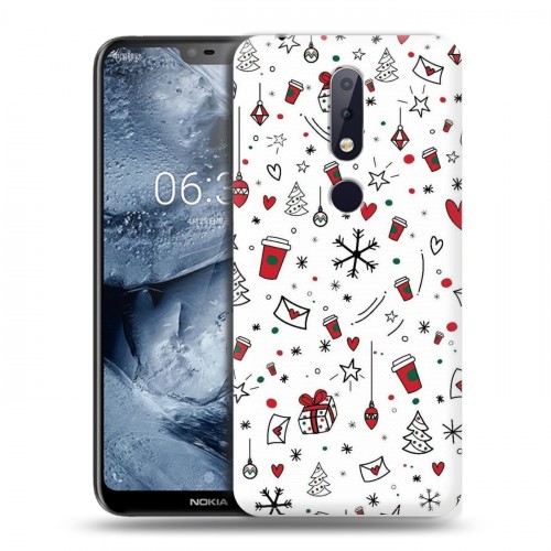 Дизайнерский силиконовый чехол для Nokia 6.1 Plus Happy 2020