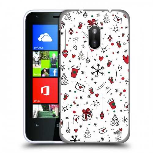 Дизайнерский пластиковый чехол для Nokia Lumia 620 Happy 2020