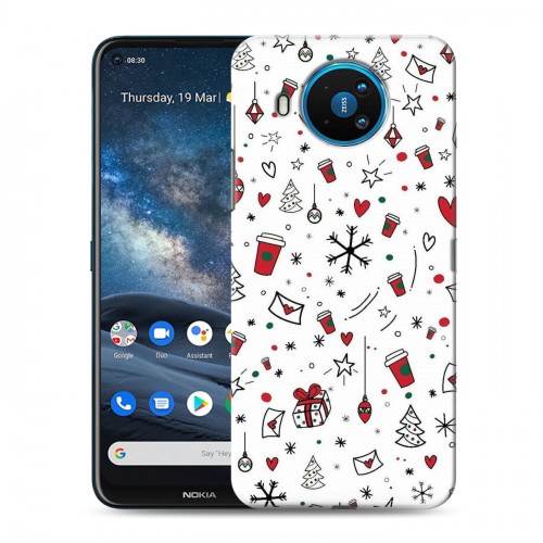 Дизайнерский силиконовый чехол для Nokia 8.3 Happy 2020