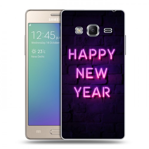 Дизайнерский пластиковый чехол для Samsung Z3 Happy 2020