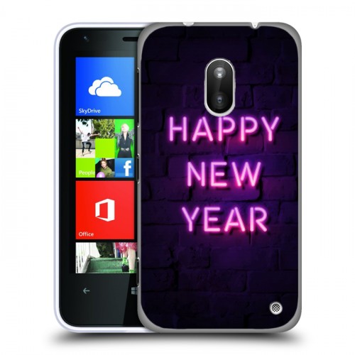 Дизайнерский пластиковый чехол для Nokia Lumia 620 Happy 2020