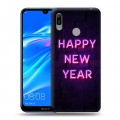 Дизайнерский пластиковый чехол для Huawei Y6 (2019) Happy 2020