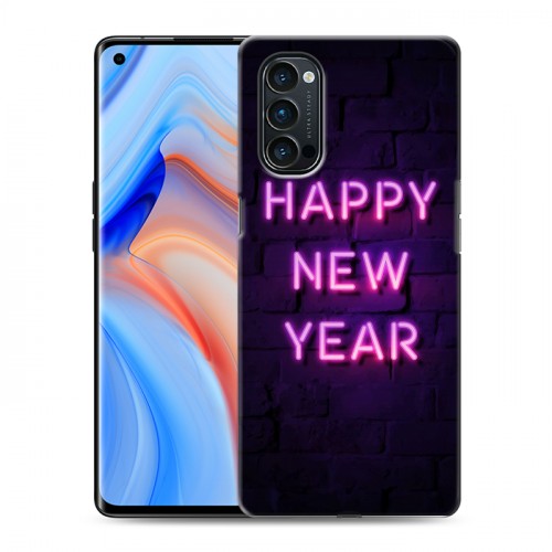 Дизайнерский пластиковый чехол для OPPO Reno4 Pro Happy 2020