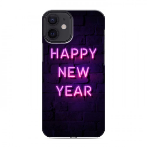 Дизайнерский пластиковый чехол для Iphone 12 Mini Happy 2020