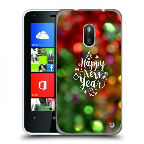 Дизайнерский пластиковый чехол для Nokia Lumia 620 Happy 2020