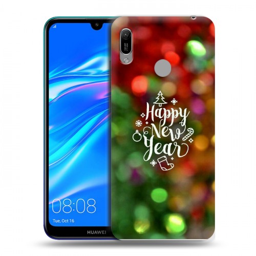 Дизайнерский пластиковый чехол для Huawei Y6 (2019) Happy 2020