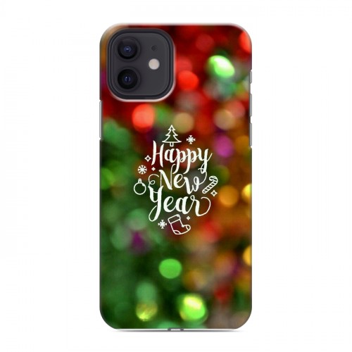 Дизайнерский силиконовый чехол для Iphone 12 Happy 2020