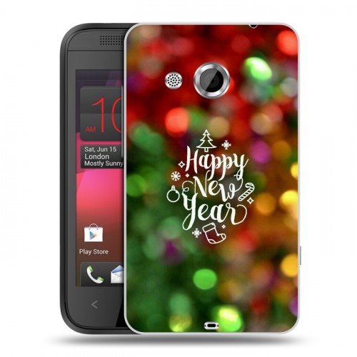 Дизайнерский пластиковый чехол для HTC Desire 200 Happy 2020