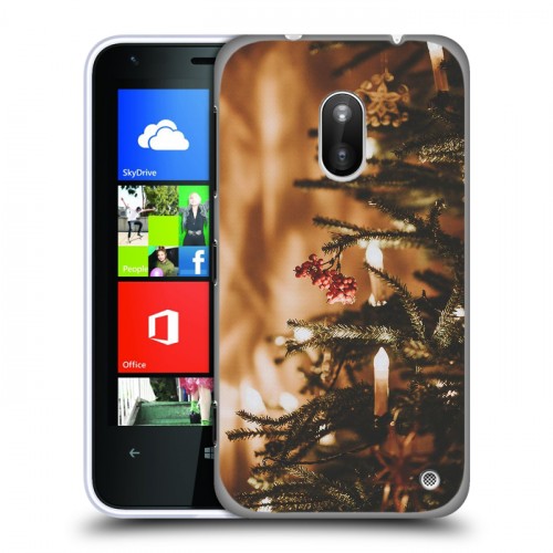 Дизайнерский пластиковый чехол для Nokia Lumia 620 Happy 2020