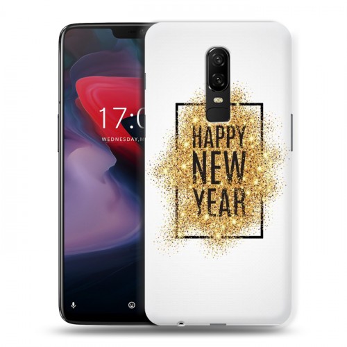 Дизайнерский пластиковый чехол для OnePlus 6 Happy 2020