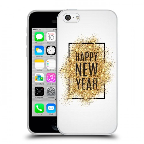 Дизайнерский пластиковый чехол для Iphone 5c Happy 2020