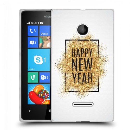 Дизайнерский пластиковый чехол для Microsoft Lumia 435 Happy 2020