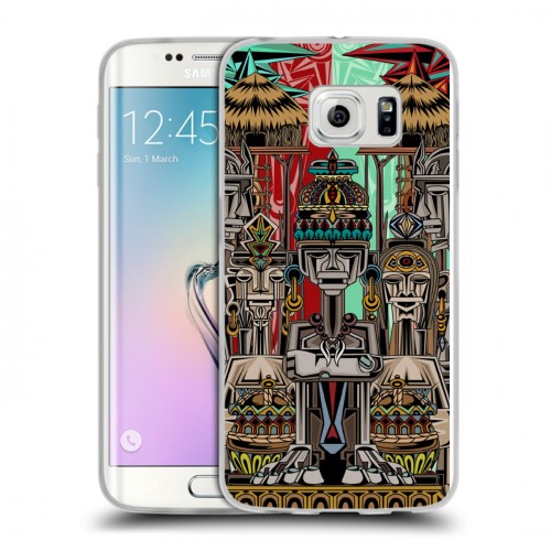 Дизайнерский пластиковый чехол для Samsung Galaxy S6 Edge Мистические божества