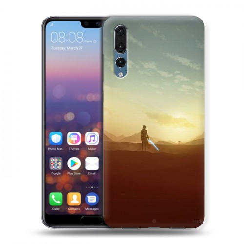 Дизайнерский силиконовый с усиленными углами чехол для Huawei P20 Pro Звездные войны