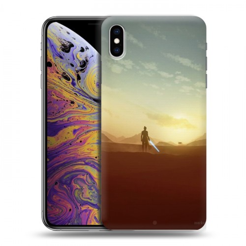 Дизайнерский силиконовый чехол для Iphone Xs Max Звездные войны