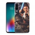 Дизайнерский силиконовый с усиленными углами чехол для Meizu 16T Звездные войны