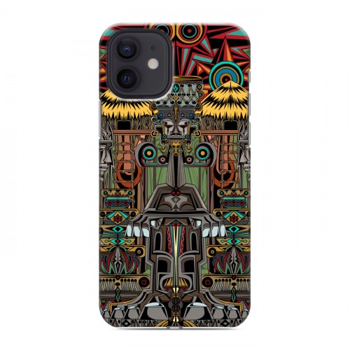 Дизайнерский силиконовый чехол для Iphone 12 Мистические божества