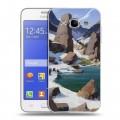 Дизайнерский силиконовый чехол для Samsung Galaxy J7 Романтика путешествий