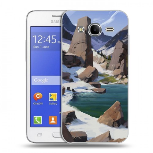 Дизайнерский силиконовый чехол для Samsung Galaxy J7 Романтика путешествий