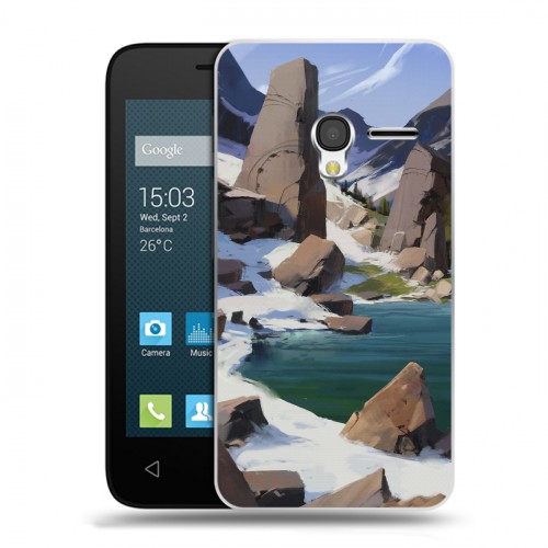 Дизайнерский пластиковый чехол для Alcatel One Touch Pixi 3 (4.5) Романтика путешествий