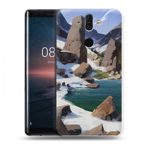 Дизайнерский силиконовый чехол для Nokia 8 Sirocco Романтика путешествий