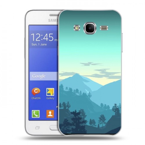 Дизайнерский пластиковый чехол для Samsung Galaxy J7 Романтика путешествий