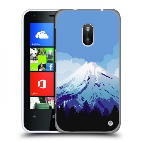 Дизайнерский силиконовый чехол для Nokia Lumia 620 Романтика путешествий