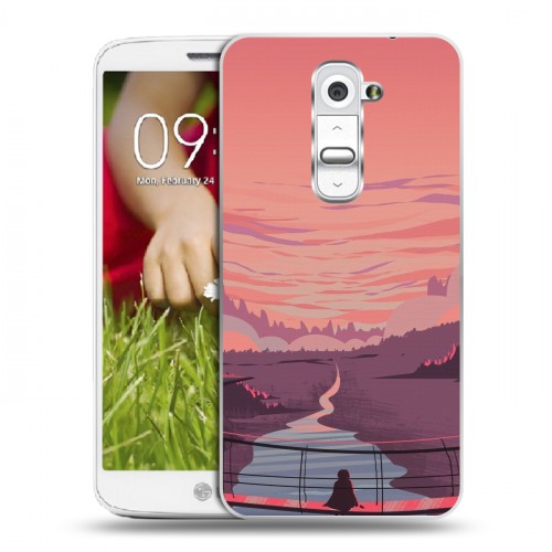 Дизайнерский пластиковый чехол для LG Optimus G2 mini Романтика путешествий