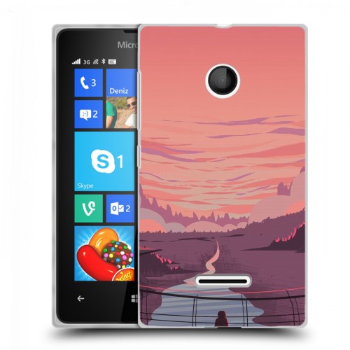 Дизайнерский пластиковый чехол для Microsoft Lumia 435 Романтика путешествий