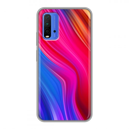 Дизайнерский силиконовый чехол для Xiaomi RedMi 9T Размытые краски