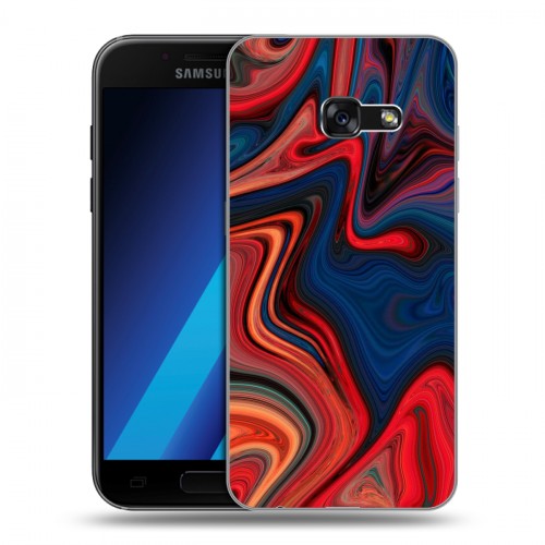 Дизайнерский силиконовый чехол для Samsung Galaxy A7 (2017) Размытые краски