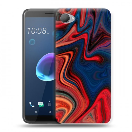 Дизайнерский пластиковый чехол для HTC Desire 12 Размытые краски