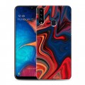 Дизайнерский пластиковый чехол для Samsung Galaxy A20s Размытые краски