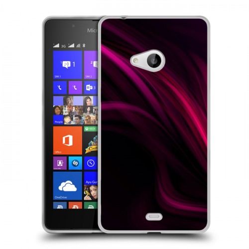Дизайнерский пластиковый чехол для Microsoft Lumia 540 Размытые краски