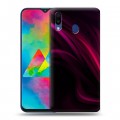 Дизайнерский пластиковый чехол для Samsung Galaxy M20 Размытые краски