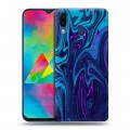 Дизайнерский пластиковый чехол для Samsung Galaxy M20 Размытые краски