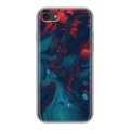 Дизайнерский силиконовый чехол для Iphone 7 Размытые краски