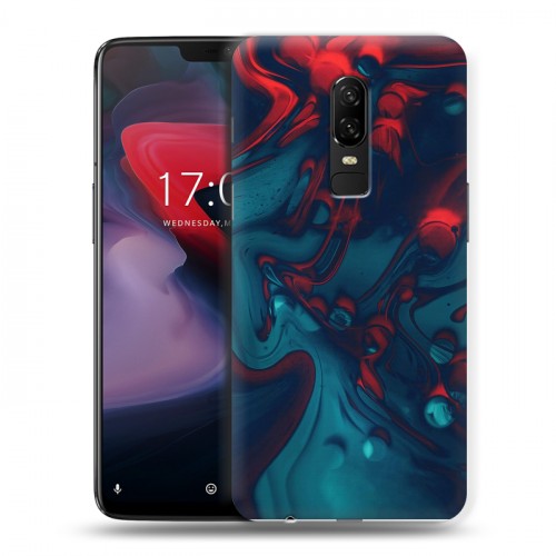 Дизайнерский пластиковый чехол для OnePlus 6 Размытые краски