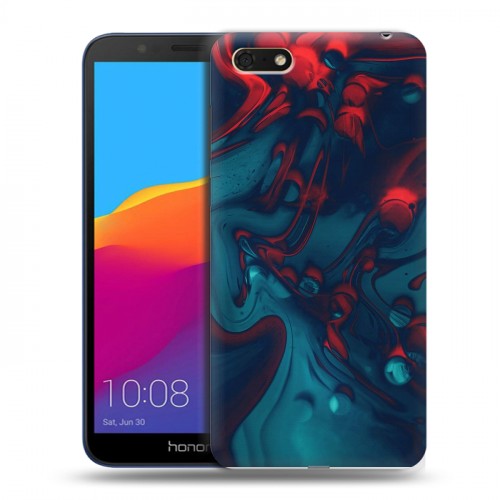 Дизайнерский пластиковый чехол для Huawei Honor 7A Размытые краски