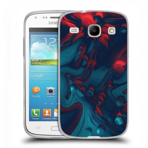 Дизайнерский силиконовый чехол для Samsung Galaxy Core Размытые краски