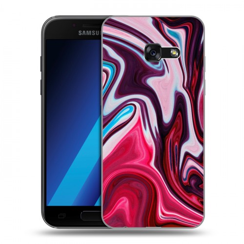 Дизайнерский силиконовый чехол для Samsung Galaxy A7 (2017) Размытые краски