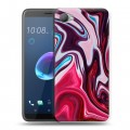 Дизайнерский пластиковый чехол для HTC Desire 12 Размытые краски