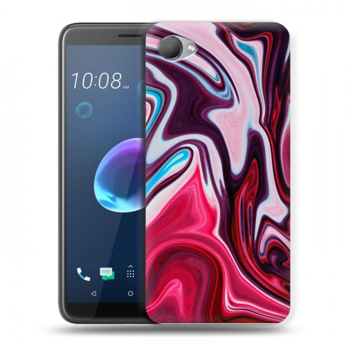 Дизайнерский пластиковый чехол для HTC Desire 12 Размытые краски