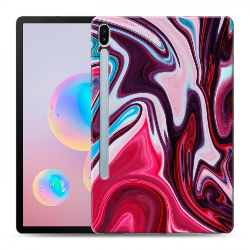 Дизайнерский силиконовый чехол для Samsung Galaxy Tab S6 Размытые краски