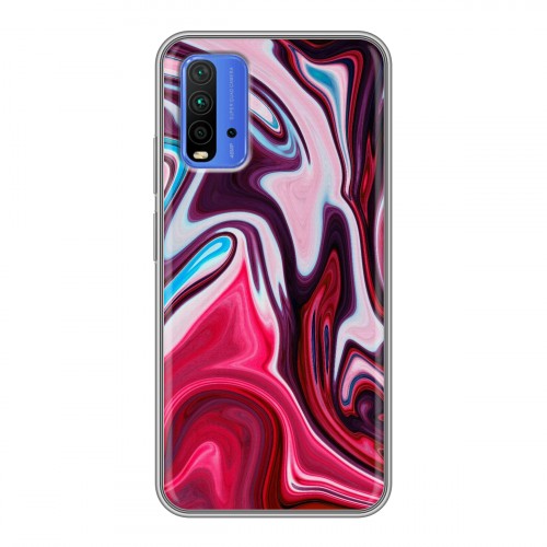 Дизайнерский силиконовый чехол для Xiaomi RedMi 9T Размытые краски