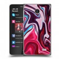 Дизайнерский пластиковый чехол для Nokia X Размытые краски