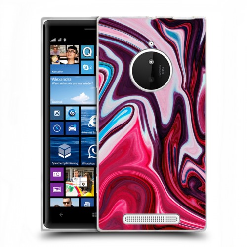 Дизайнерский пластиковый чехол для Nokia Lumia 830 Размытые краски