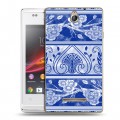 Дизайнерский пластиковый чехол для Sony Xperia E Китайские вазы